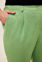 Elastic Waist Linen Trousers - 3