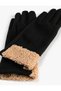 Ski Gloves with Plush Detail - 3