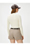 Crop Sweater Knitwear Half Turtleneck Ribbed - 4