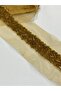 Beaded ribbon / beaded ribbon / 1 meter / dark gold - 6