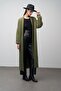 Long Casual Knitwear Cardigan Haki̇ 8245 - 5