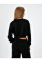 Crop Sweatshirt Raised Long Sleeve Crew Neck Printed - 4