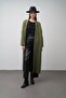 Long Casual Knitwear Cardigan Haki̇ 8245