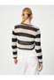 Crop Sweater V-Neck Long Sleeve - 4