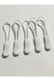 Zipper Gloves Set of 10 White - 6