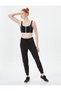 Covered Zippered Sports Bra Slim Fit Striped - 2