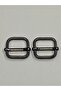 Bag Slider / Adjustment Buckle / Set of 2 / 2 Cm Anthracite - 2