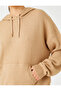 Oversize Knitwear Sweater with Hooded Kangaroo Pocket - 5
