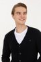 Men's Navy Blue Knitwear Cardigan 50257856 -Vr033 - 4