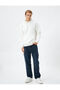 Hooded Sweat Kangaroo Pocket Detailed Long Sleeve Ribbon - 2