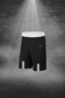 Men's White Dri-Fit Fabric Comfortable Pocket Crew Neck T-Shirt Shorts Two-Piece Bottom Top Set for Running (S -3Xl - 3