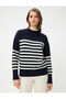 Half Turtleneck Oversize Knitwear Sweater - 3
