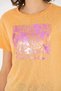 Women's Orange Crew Neck T-Shirt 50263162-Vr051 - 7