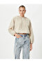 Hooded Sweatshirt with Elastic Waist and Wrists - 2
