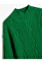 Knitted Sweater Half Turtleneck Long Sleeve - 3