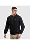 Men's Black Woven Jacket - 2