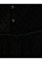 Midi Dress Long Sleeve High Collar Button Detailed Textured Viscose Fabric - 6