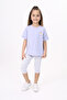 Girl's Chest Cute Chamomle Printed Capri Suit