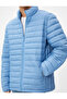 Seasonal Inflatable Coat with Stand Collar, Elastic Sleeves, and Zipper Pocket Detail - 5