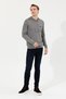 Men's Gray Melange Hooded Sweater 50253781 -Vr086 - 3