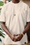 Men's Crew Neck Oversize Fit Combed Cotton T-Shirt with Pockets 3054 - 2