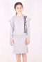 Girl's Printed Skirt Zipper Detailed Set