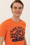 Men's Orange Crew Neck T-Shirt 50246127 -Vr051 - 2