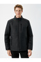 Seasonal Jacket Stand Collar Zippered Pocket Detailed - 3