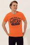 Men's Orange Crew Neck T-Shirt 50246127 -Vr051