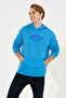 Men's Cobalt Melange Hooded Sweatshirt 50256350-Vr119 - 4
