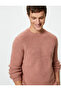 Knitwear Sweater Crew Neck Soft Textured Slim Fit Long Sleeve