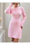 Elastic Waist Skirt, Tippled Dress, Pink - 7