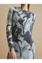 X Selected by Şahika Ercümen - Pencil Dress Long Sleeve High Neck with Slit - 7