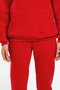 Women's 3 Thread Relaxed Fit Hooded Tracksuit Set with Elastic Legs - Casual - 6