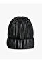 Basic Knitted Beret with Folding Detail - 2