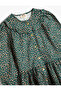 Floral Dress Baby Collar Long Sleeve Cotton - 3