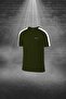 Plus Size Men's Khaki Dri-Fit Flat Pocket Short Sleeve T-Shirt Shorts Bottom Top Running Set (4Xl-10Xl) - 2