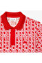 Active Men's Regular Fit Printed Red Polo - 2
