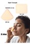 2 Pieces Dry Wet Face Nose Eye Cosmetic Set - Puff Cloth Sponge Pouch - 3