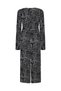 Women's Black Viscose Midi Dress - 5