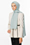 Çağla Wave Pattern Silky Jacquard Shawl - 3