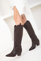 Braune Damenstiefel 19652 - 4