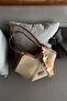 Stella Zippered Women's Shoulder Bag with Scarf Bp-4812O - 3