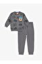 Dark Gray Printed Paw Patrol Printed Baby Boy Sweatshirt and Sweatpants Set of 2