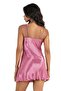 Dried Rose Short Satin Nightgown 8207 - 2