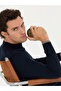 Navy Blue Slim Fit Cotton Blend Half Fisherman Basic Knitwear Sweater 50245057-Vr033 - 2