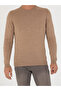 Camel Slim Fit Crew Neck Knitwear Sweater 50270174-Vr015 - 6