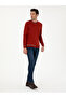 Kiremit Slim Fit Wool Blend Crew Neck Knitwear Sweater 50271571-Vr031 - 4