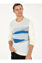 White Slim Fit Wool Blend Crew Neck Knitwear Sweater 50271657-Vr013 - 4