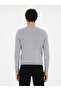 Light Gray Slim Fit Wool Blend Crew Neck Knitwear Sweater 50271653-Vr001 - 5